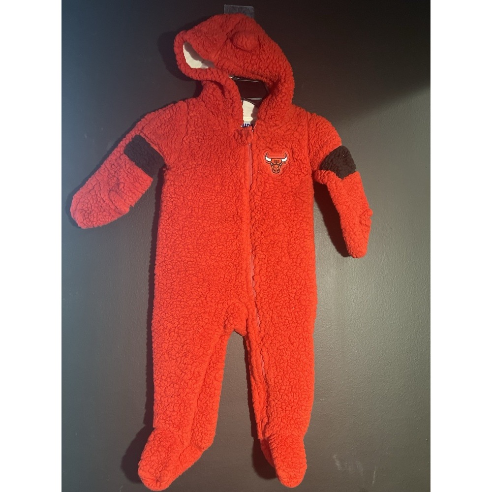 NBA‎ Chicago Bulls Baby Boys' Sherpa Sleeper Size 18m